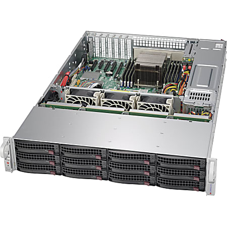 Supermicro SuperServer 5028R-E1CR12L Barebone System - 2U Rack-mountable - Socket LGA 2011-v3 - 1 x Processor Support - Intel C612 Chipset - 512 GB DDR4 SDRAM DDR4-2133/PC4-17000 Maximum RAM Support - 8 Total Memory Slots