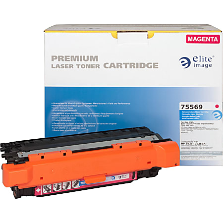 Elite Image™ Remanufactured Magenta Toner Cartridge Replacement For HP 504A, CE253A