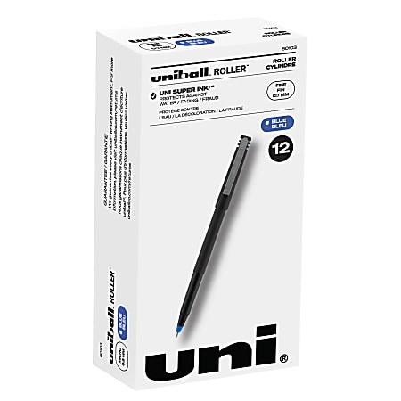 uni-ball® Rollerball™ Pens, Fine Point, 0.7 mm, 80%