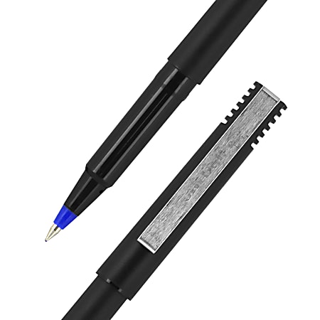 uni ball Deluxe Rollerball Pens Micro Point 0.5 mm Graphite Barrel Black  Ink Pack Of 3 - Office Depot