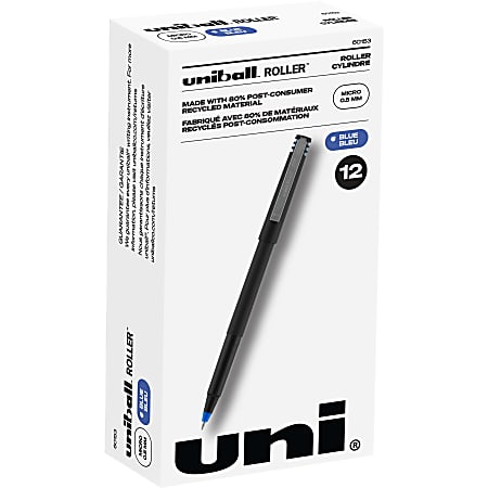 Uni Ball One Retractable Gel Pens Micro Point 0.5 mm White Barrel Black Ink  Pack Of 12 Pens - Office Depot