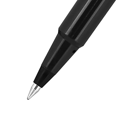 uni ball Deluxe Rollerball Pens Micro Point 0.5 mm Charcoal Barrel Black  Ink Pack Of 12 - Office Depot