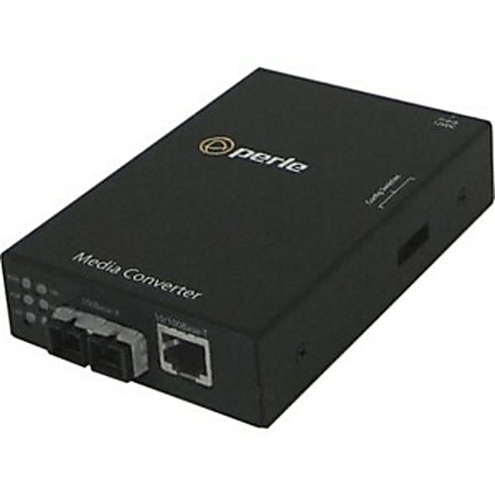 Perle S-100-S1SC20U Fast Ethernet Stand-Alone Media Converter -