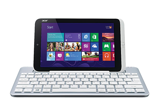 Acer® Iconia W3-810 Bluetooth Keyboard Dock, Silver