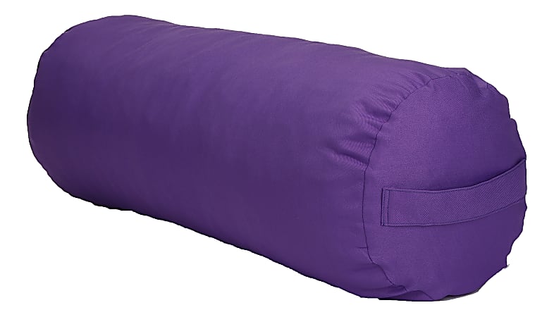 Mind Reader Cylinder Yoga Bolster Cushion, Purple
