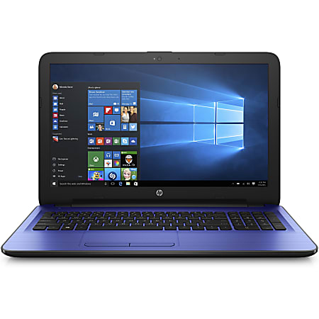 HP 15-ay100 15-ay104cy 15.6" Notebook - 1366 x 768 - Core i3 i3-7100U - 8 GB RAM - 1 TB HDD - Noble Blue - Refurbished - Windows 10 Home 64-bit - Intel HD Graphics 620 - BrightView - Bluetooth - 10 Hour Battery Run Time