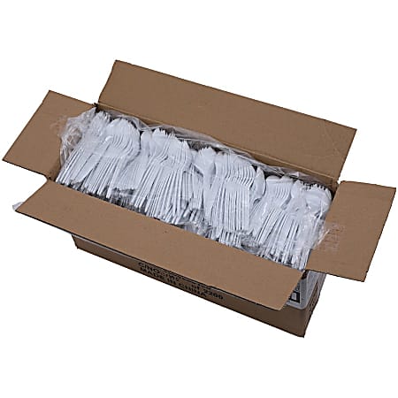 Genuine Joe Medium-Weight Spork - 1 Piece(s) - 1000/Carton - Spork - 1 x Spork - Disposable - White Genuine Joe Medium-Weight Spork - 1 Piece(s) - 1000/Carton - Spork - 1 x Spork - Disposable - White