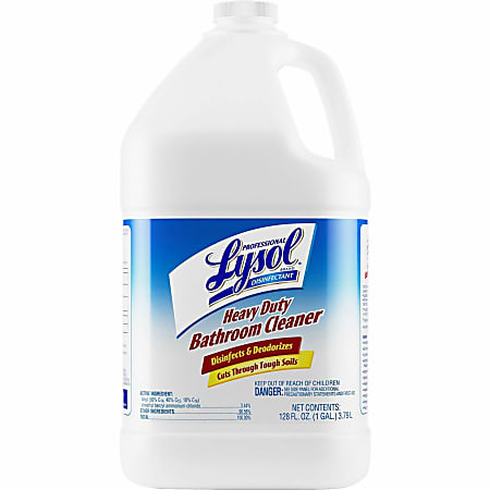 Lysol® Professional Disinfectant Heavy Duty Bathroom Cleaner Concentrate,  128 Oz Bottle