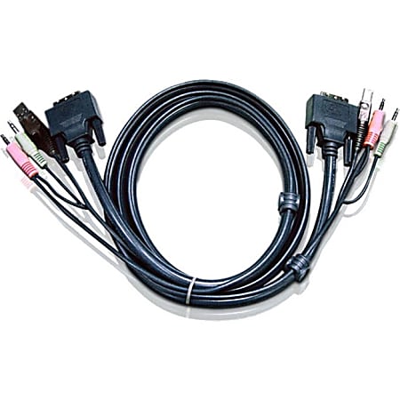 ATEN USB/DVI Video/Data Transfer Cable-TAA Compliant - 6 ft DVI/USB Video/Data Transfer Cable - USB - DVI (Dual-Link) Digital Video - TAA Compliant