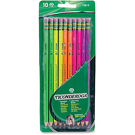 Ticonderoga Erasable Checking Pencils 2.6 mm Red Pack Of 4 Pencils - Office  Depot