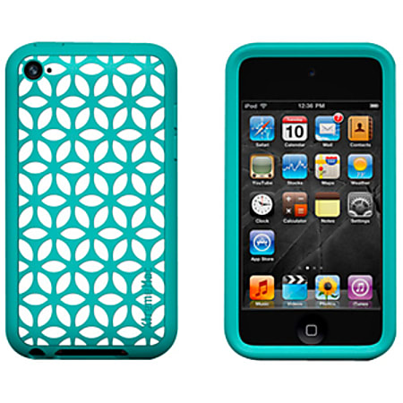 XtremeMac Tuffwrap Tatu 2301 Multimedia Player Skin - For Digital Multimedia Player - White, Turquoise - Silicone