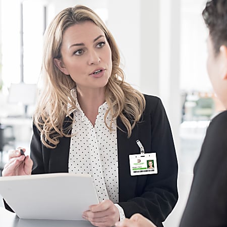 Avery Secure Top Badge Holders For 2 14 x 3 12 Badge Landscape With