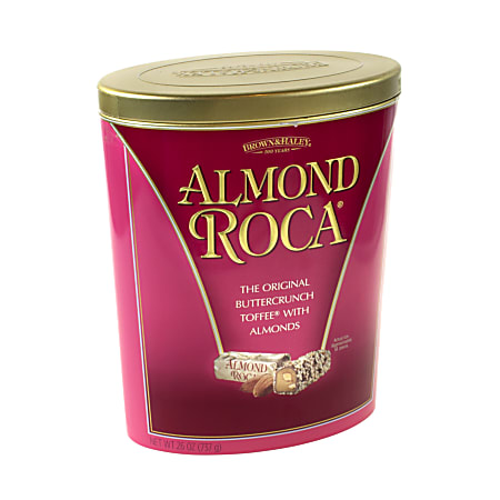Brown & Haley Almond Roca Canister, 26 Oz, Canister Of 56 Pieces