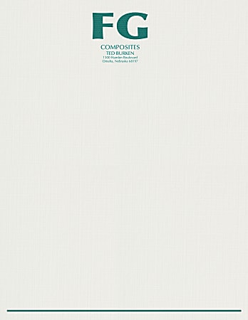 Custom 1-Color Raised Print Stationery Letterhead, 8-1/2" x 11", Bright White Linen, Box Of 250