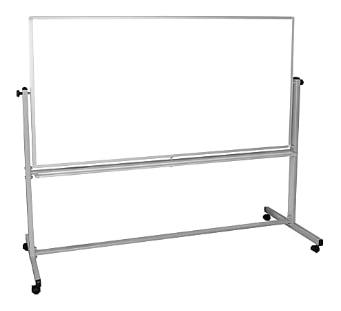 Luxor Double Sided Magnetic Mobile Dry Erase Whiteboard 40 x 72 ...