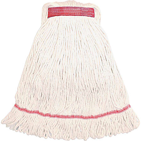 Genuine Joe Narrow Band Medium Mophead - Rayon, Cotton - 12 / Carton Genuine Joe Narrow Band Medium Mophead - Rayon, Cotton - 12 / Carton