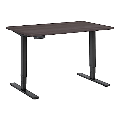 Bush Business Furniture Move 80 Series 48"W x 30"D Height Adjustable Standing Desk, Storm Gray/Black Base, Premium Installation