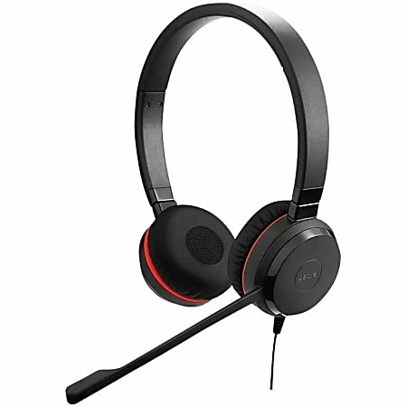 Jabra Evolve 20SE Headset - Stereo - USB Type C - Wired - 32 Ohm - 150 Hz - 7 kHz - On-ear - Binaural - Supra-aural - 3.94 ft Cable - Electret Condenser Microphone - Black
