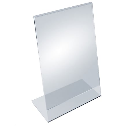 Azar Displays Acrylic L-Shaped Sign Holders, 14&quot; x