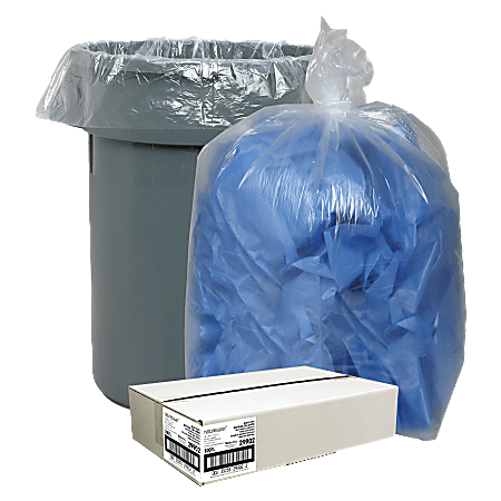 Nature Saver® Trash Bags, 55 Gallon, 30% Recycled,