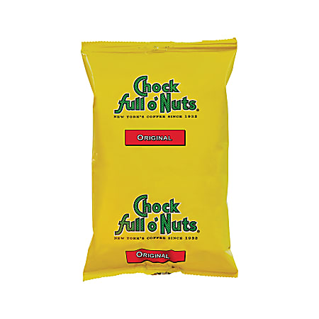 Office Snax® Chock Full o' Nuts Coffee, 1.5 Oz., Carton Of 42 Bags