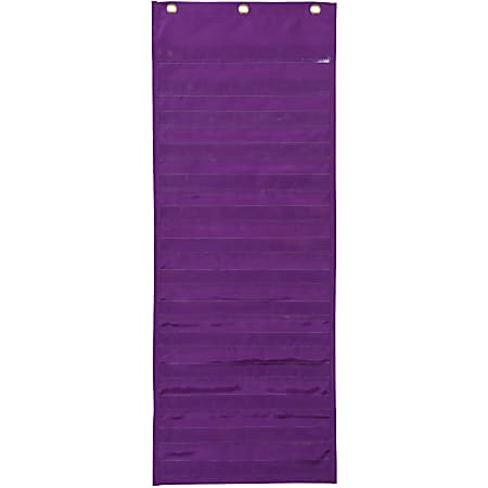 Pacon Dry Erase Activity Pocket Chart - 13" x 34" - 1 Chart - 14 Pockets - 14 Dry Erase Cards - English/Spanish Translated Title Card