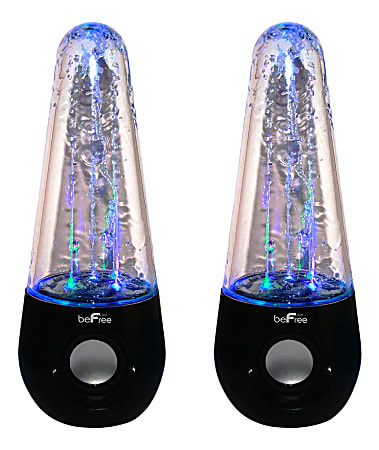 BeFree Sound LED Dancing Water Bluetooth® Multimedia Speakers,