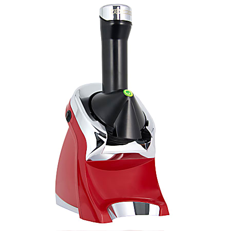 Yonanas Deluxe Non-Dairy Frozen Fruit Soft Serve Dessert Maker (Red)