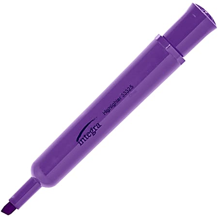 Uxcell Highlighter Pen Quick Dry Broad Tip Underline Writing Marker Purple 4 Pack