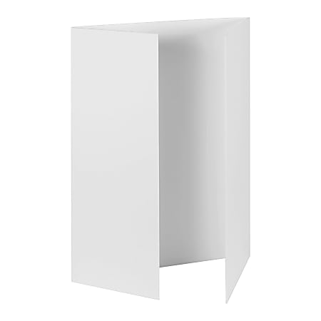 Pacon Tri-Fold Foam Presentation Boards, 48"W x 36"H, Matte White, Carton Of 12