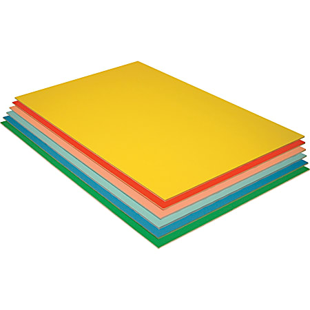 Pacon Economy Foam Boards, 30" x 20", Assorted Colors, Pack Of 12
