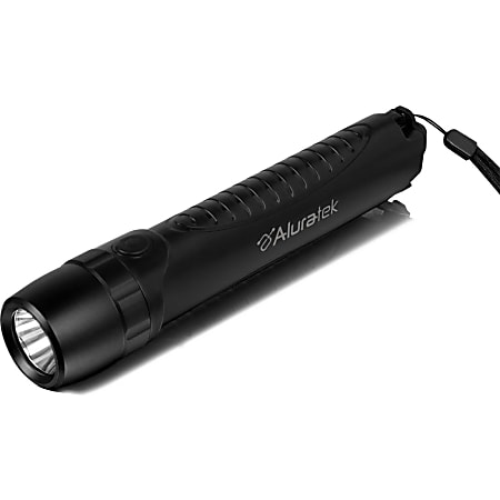 Aluratek PowerLight Multipurpose Rechargeable Flashlight with Built-in USB 2A Charger - LED - 200 Lumen - Lithium Ion (Li-Ion) - Battery Rechargeable - Battery - Water Proof, Fire Proof, Dust Resistant, Impact Resistant, Drop Resistant
