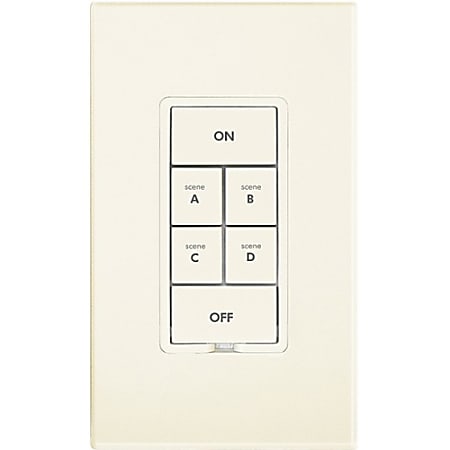 Insteon 2334-234 Keypad Dimmer Switch (Dual-Band), 6-Button, Almond