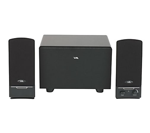 Cyber Acoustics CA-3000 2.1-Channel 3-Piece Speaker System, Black