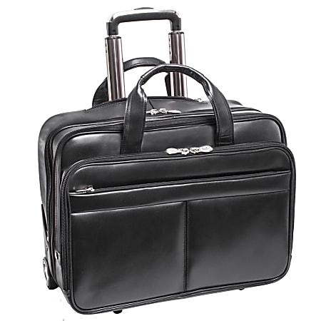 McKleinUSA Bowery L Series Leather Wheeled Laptop Briefcase With 15.6 ...