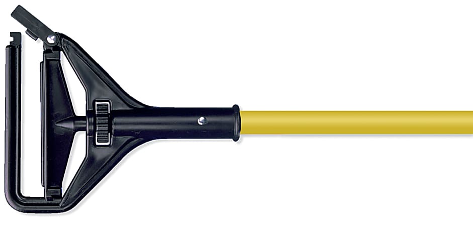 Wilen Fiberglass Quick-Change Mop Handles, 60", Yellow, Carton Of 12 Handles