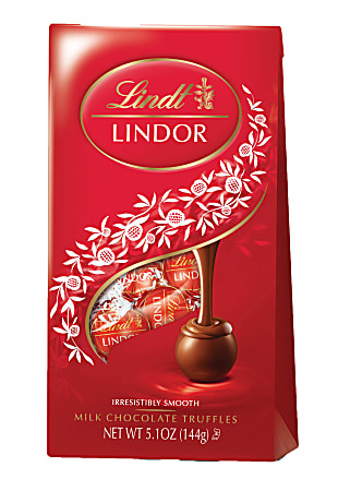 Lindor Milk Chocolate Truffles With Filling, 5.1 Oz. Bag