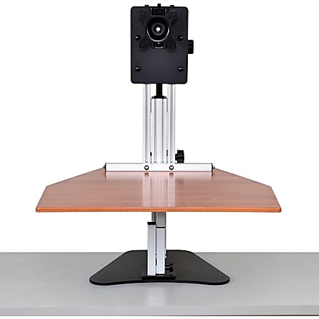 Ergo Desktop Kangaroo Pro Height Adjustable Single Monitor Desk Cherry ODP Business Solutions