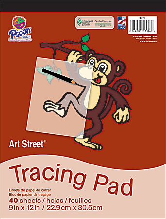 Pacon® Art Street® Drawing Paper Pad, 9" x 12", White, 40 Sheets