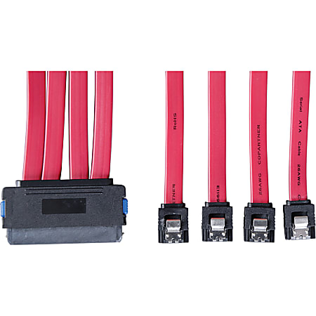 Tripp Lite 1m Internal SAS Cable 32Pin SFF-8484 to 4x 7Pin 4-in-1 3ft - (SFF-8484) to 4 x 7pin Cable, 1M (3-ft.)"