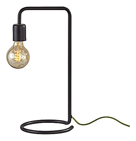 Adesso® Morgan Desk Lamp, 16-1/2”H, Matte Black