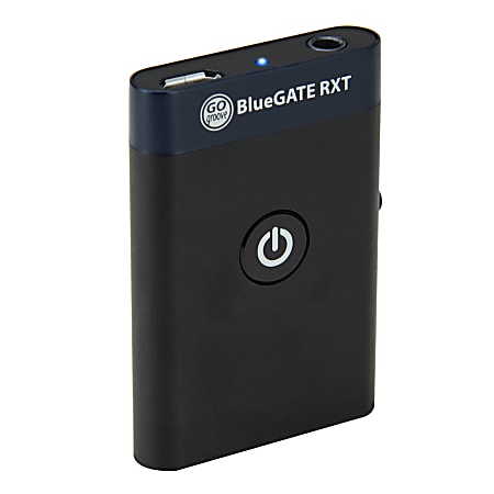 GOgroove BlueGATE RXT Dual Bluetooth Transmitter And Receiver Adapter, Black