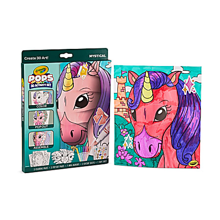 Crayola POPs 15-Piece 3D Activity Set, Mystical