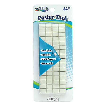 ArtSkills Tack Reusable Adhesive Putty for Hanging Posters 64pc White 