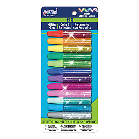 ArtSkills&reg; Glitter Glue, Assorted, Pack Of 12