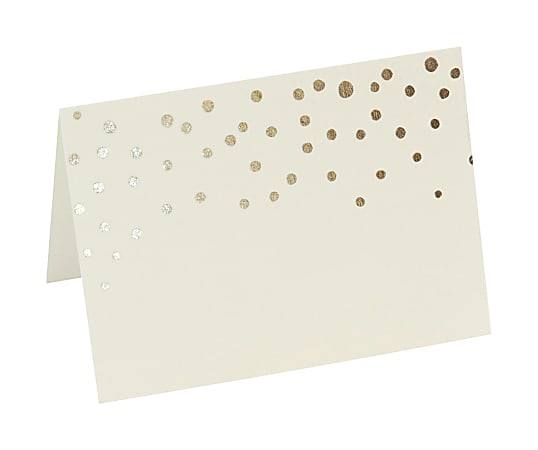 Gartner™ Studios Place Cards, Gold Foil Dots, Pack Of 50