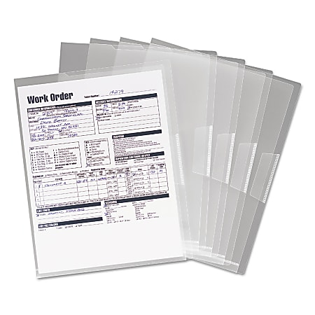 Poly Translucent Project Jackets, Letter Size, Clear, 5/Pack Poly Translucent Project Jackets, Letter Size, Clear, 5/Pack
