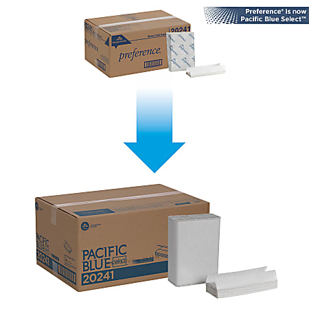 Pacific Blue Select by GP PRO 1 Ply C Fold Paper Towels 10.1 X 12.7 ...