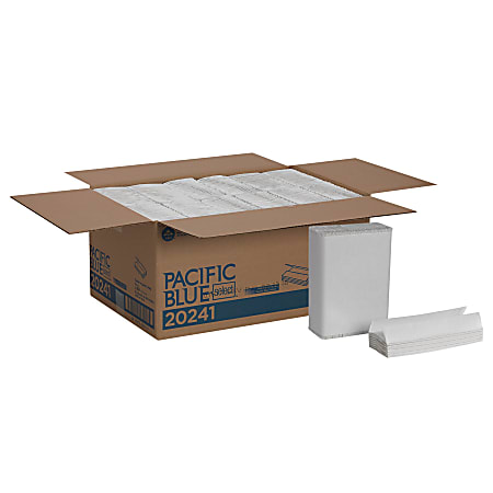 Pacific Blue Select® by GP PRO, 1-Ply, C-Fold Paper Towels, 10.1" X 12.7", White, 200 Sheets per Pack, 12 Packs Per Case