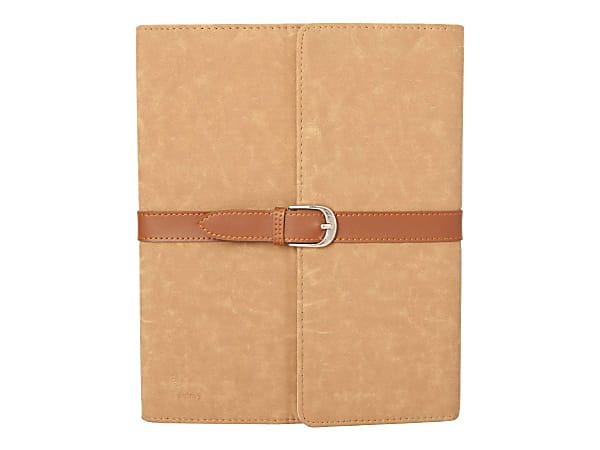 Urban Factory Executive Folio iPad Case with stand (rotates) for iPad 2, New iPad Beige - Protective case for tablet - leather-like - beige - for Apple iPad 1; 2